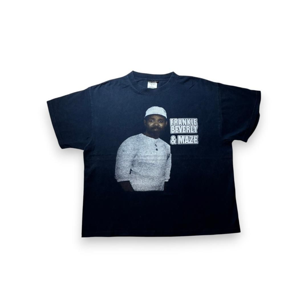 00s Maze featuring Frankie Beverly メイズ フランキー ビバリー ソウルバンド バンドT ジーザス 指紋 古着 ビンテージ Tシャツ ba-u-2505-068
