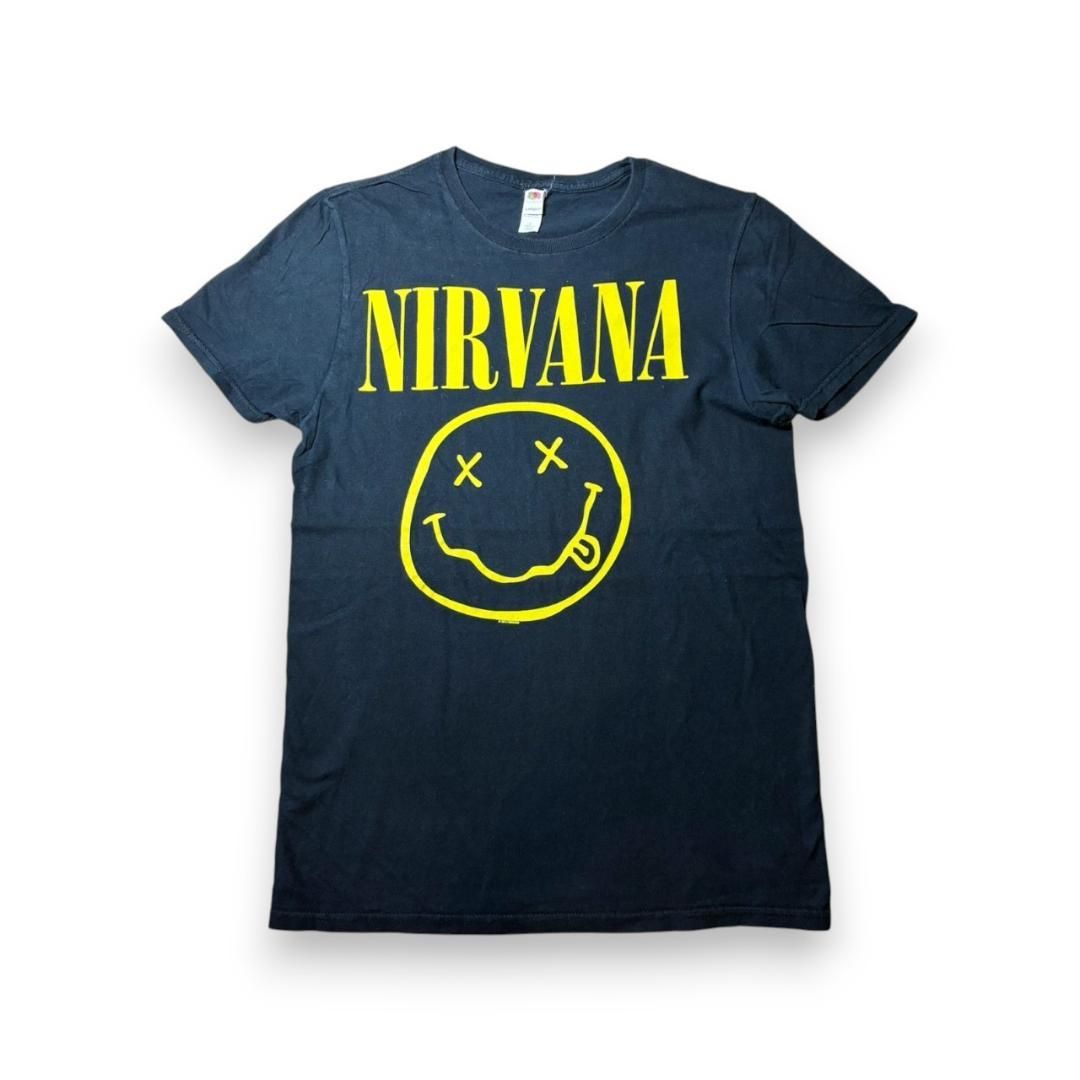 00s NIRVANA スマイル Tシャツ 2012年製 S バンドT 古着 y2k