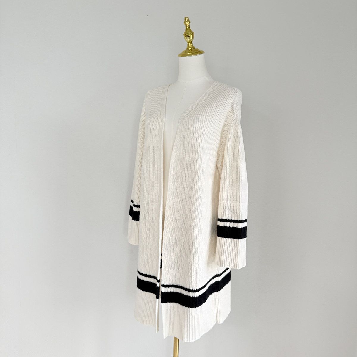 FOXEY - フォクシー カーディガン　美品 美品 / ロングカーディガン「ラグビー カーディガン」】FOXEY NEWYORK