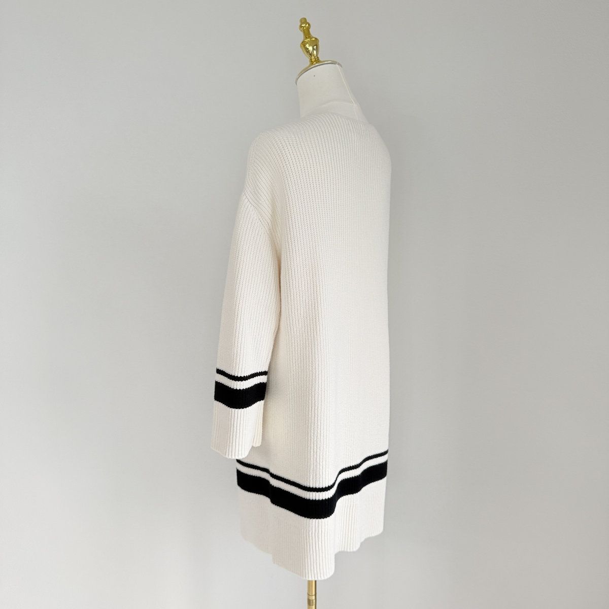 美品 / ロングカーディガン「ラグビー カーディガン」】FOXEY NEWYORK