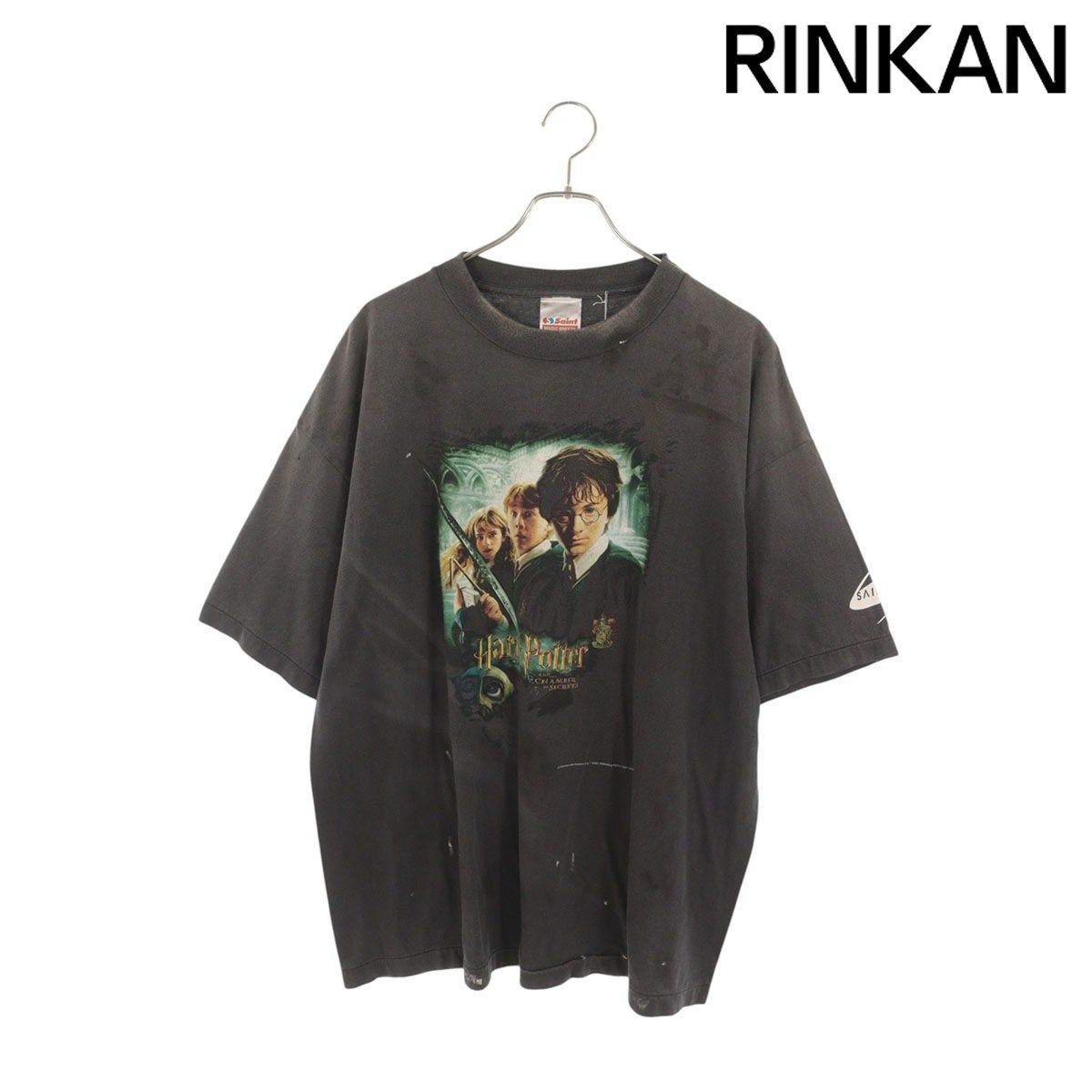 セントマイケル 25AW CHAMBER OF SCRT/SM-HR1-0000-C46 ヴィンテージ加工ムービープリントTシャツ メンズ XL