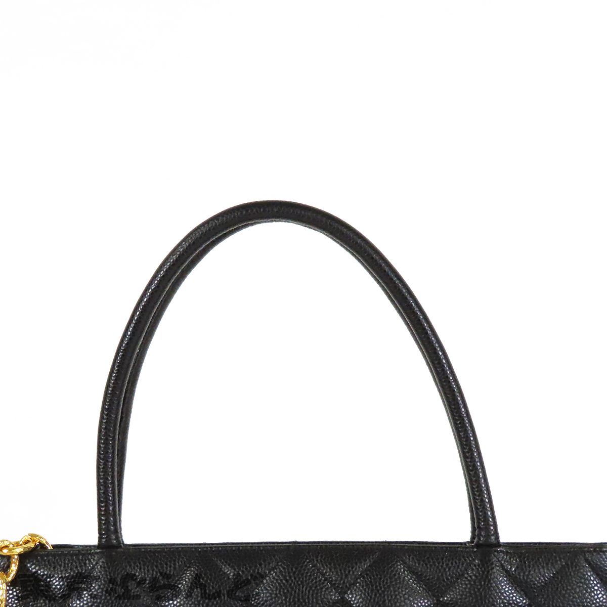 シャネル CHANEL 復刻トート ブラック 黒 ゴールド金具 キャビアスキン