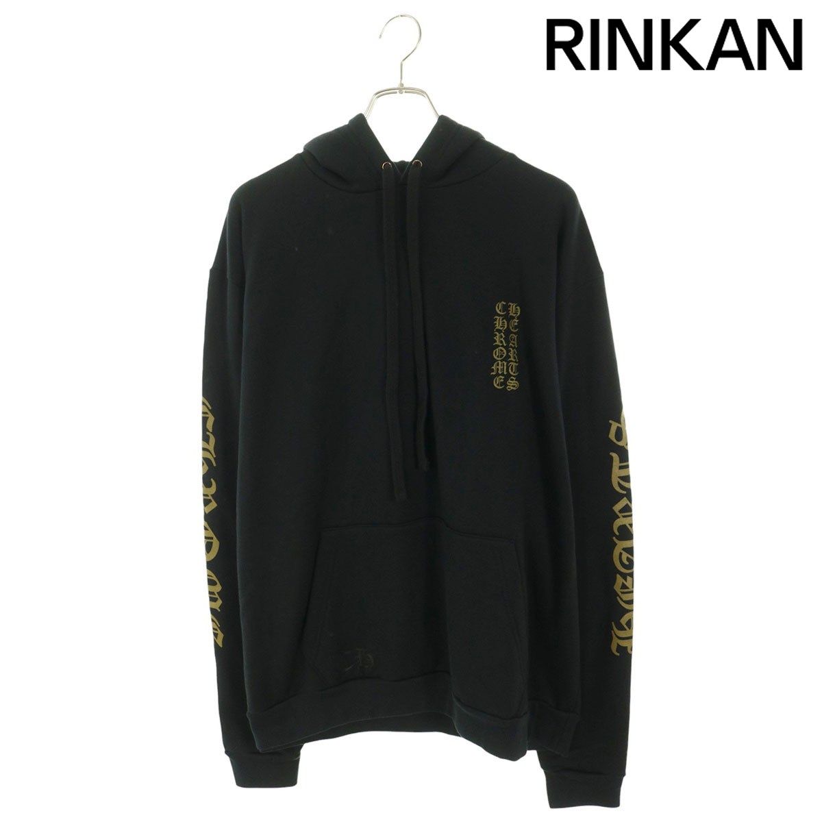 クロムハーツ SWTSHRT HD PLVR 袖ロゴプリントパーカー メンズ L
