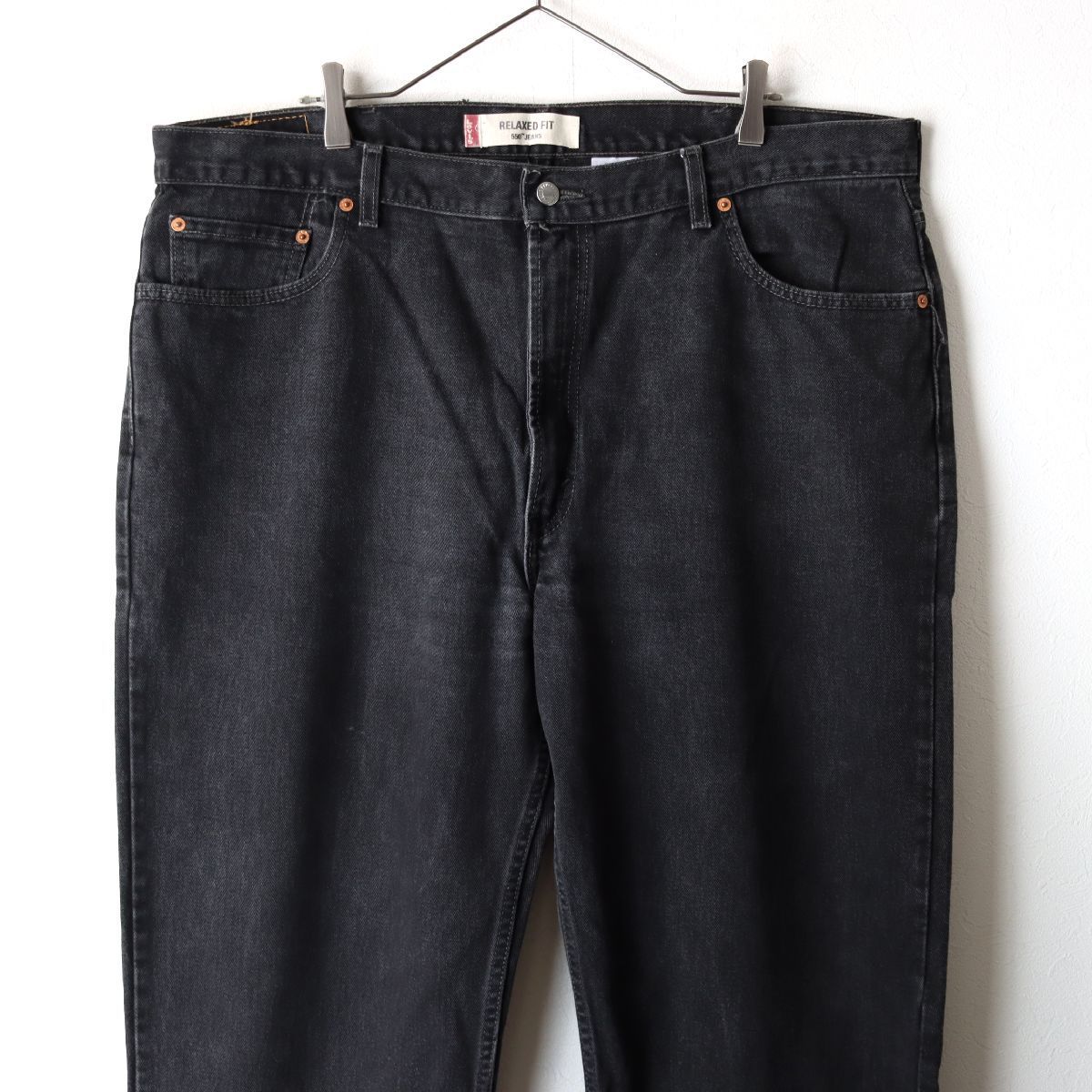 カナダ製 Levis リーバイス 550 デニム ストレート ワイド ブラック 黒 ビックサイズ 大きめ W42/ 古着 ヴィンテージ