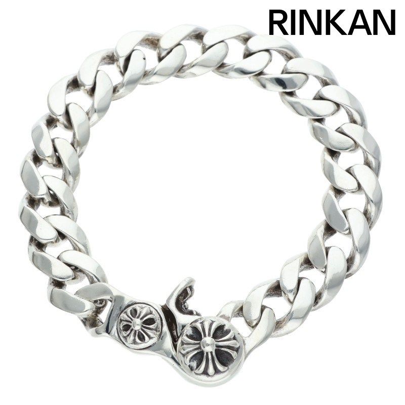 クロムハーツ SMALL CLSC CHN LNK/スモールクラシックリンククリップ シルバーブレスレット メンズ 18LINK