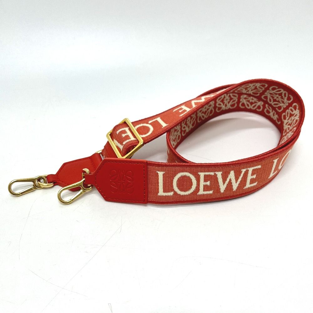ロエベ　ストラップ LOEWE ロエベ ショルダーストラップ アナグラム ジャガードロゴ