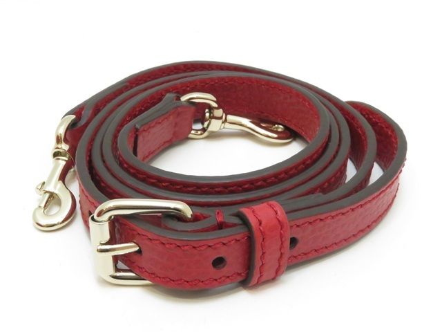 GUCCI グッチ インターロッキングG 2wayバッグ レッド レザー 449661