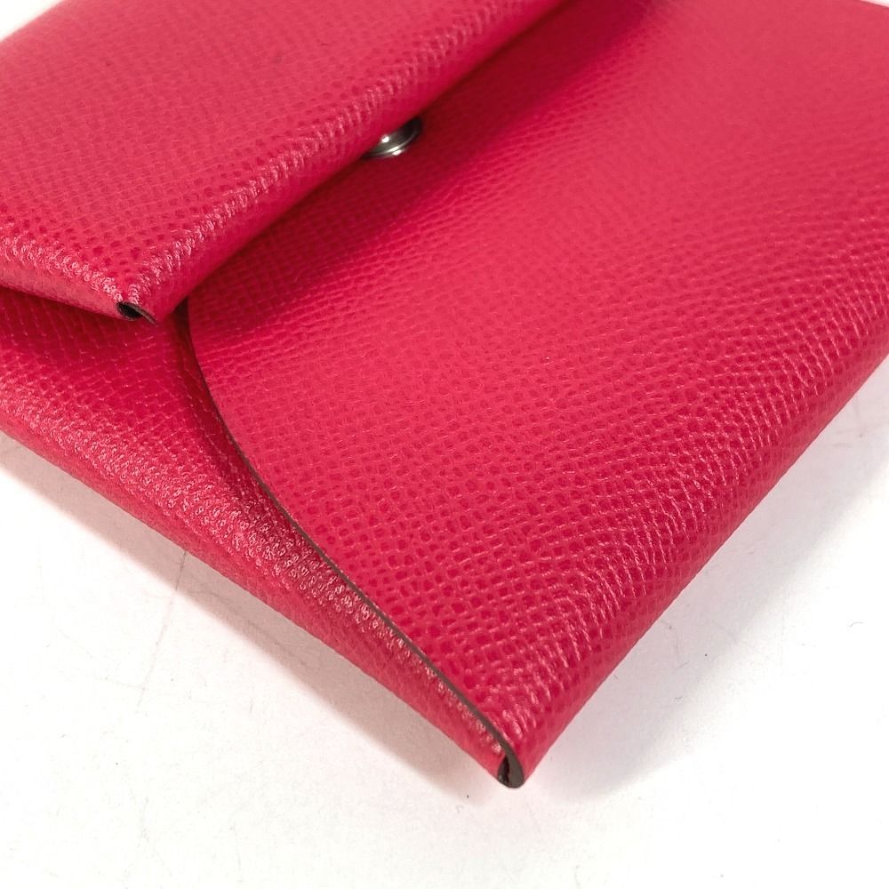 HERMES エルメス コインケース バスティア エプソン ローズメキシコ