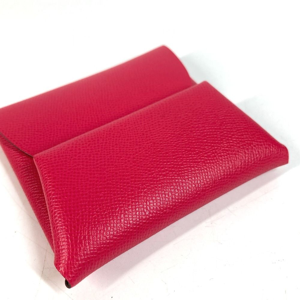 HERMES エルメス コインケース バスティア エプソン ローズメキシコ