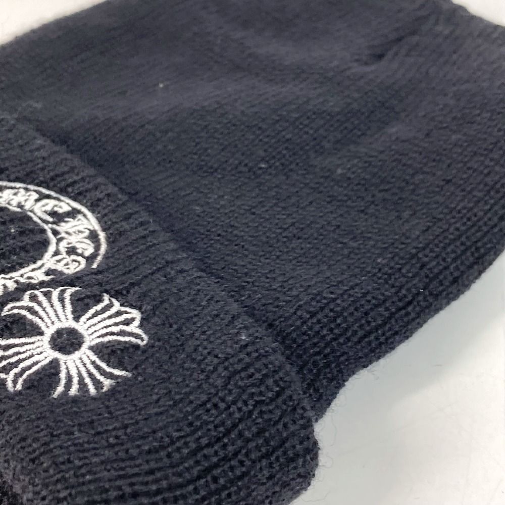 CHROME HEARTS クロムハーツ ニット帽 ホースシュー ロゴ ウール