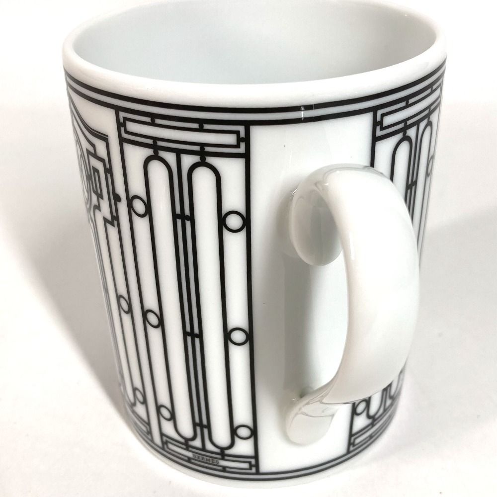 HERMES エルメス マグカップ H DECO デコ 陶器 ホワイト - メルカリ