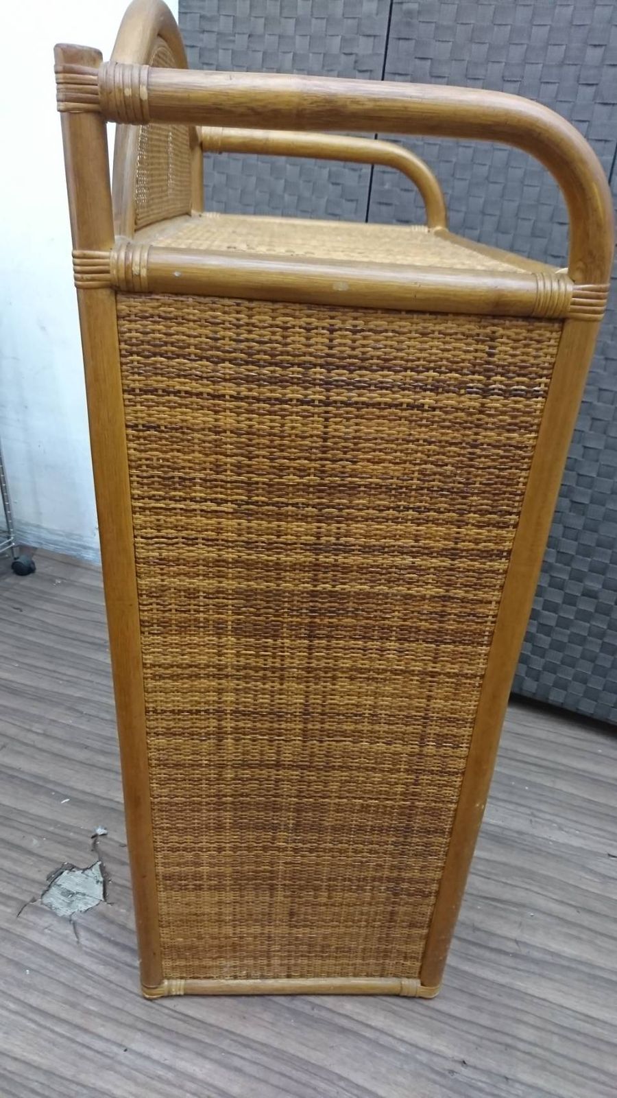 送料無料V58752 ラタン 藤5段引出しチェスト キャビネット