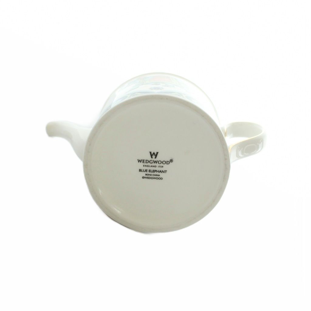 ウェッジウッド WEDGWOOD ブルーエレファント ティーポット 食器 白
