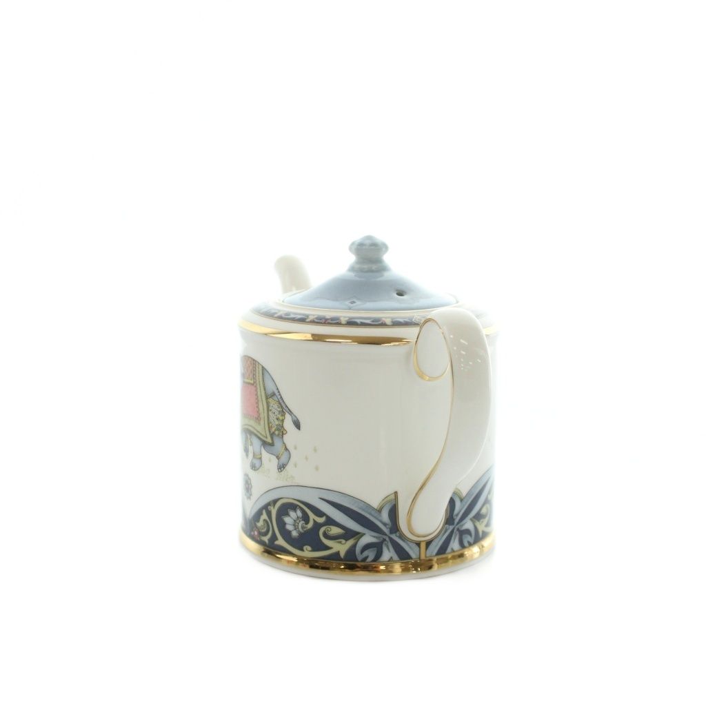 ウェッジウッド　 ブルーエレファント キャンディーポット　希少 ウェッジウッド WEDGWOOD ブルーエレファント ティーポット 食器 白