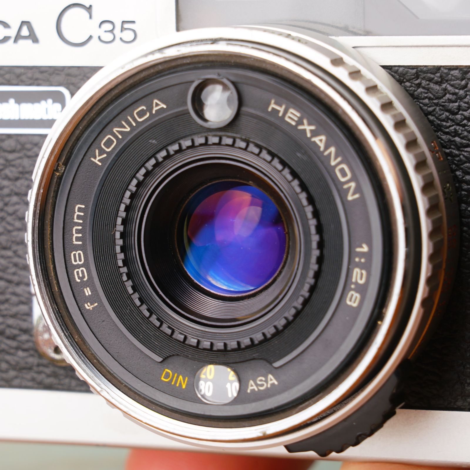 【美品・露出計OK】コニカ Konica C35 flashmatic グリーン Konica C35 flash matic グリーン【整備済完動品】 露出計OK・整備済み