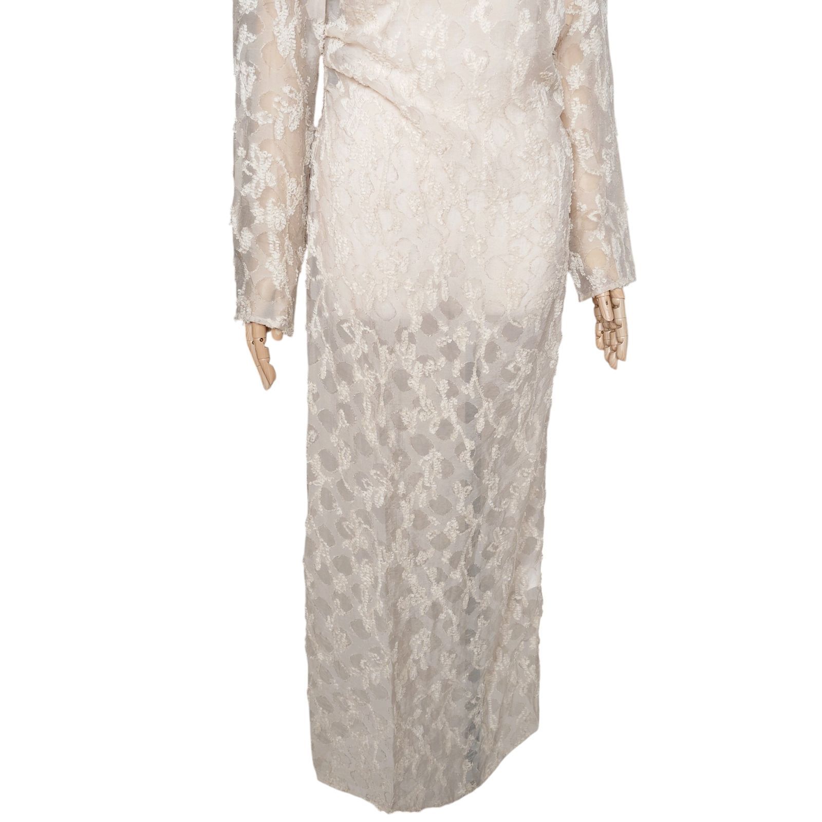 CLANE クラネ FLOWER JACQUARD WAIST DRAPE ONEPIECE フラワー