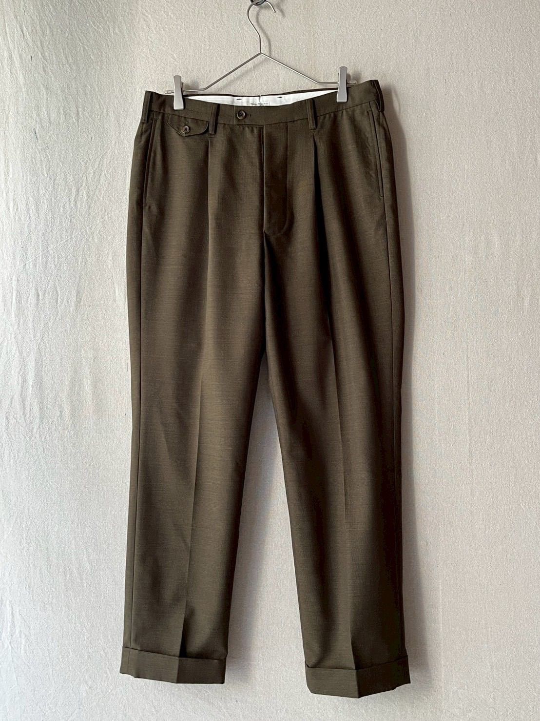 定価9万円 PHIGVEL セットアップ / 2 モヘア ウール コットン オリーブ