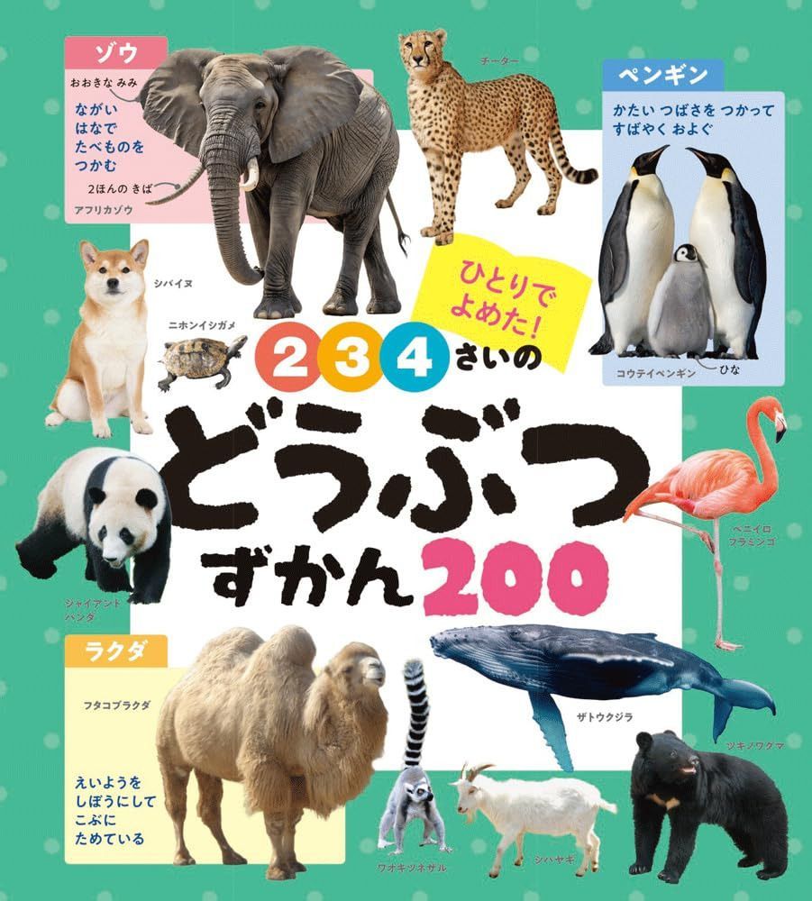 ２・３・４さいの　どうぶつずかん２００ (あかちゃんのずかん100 10) 6,523円