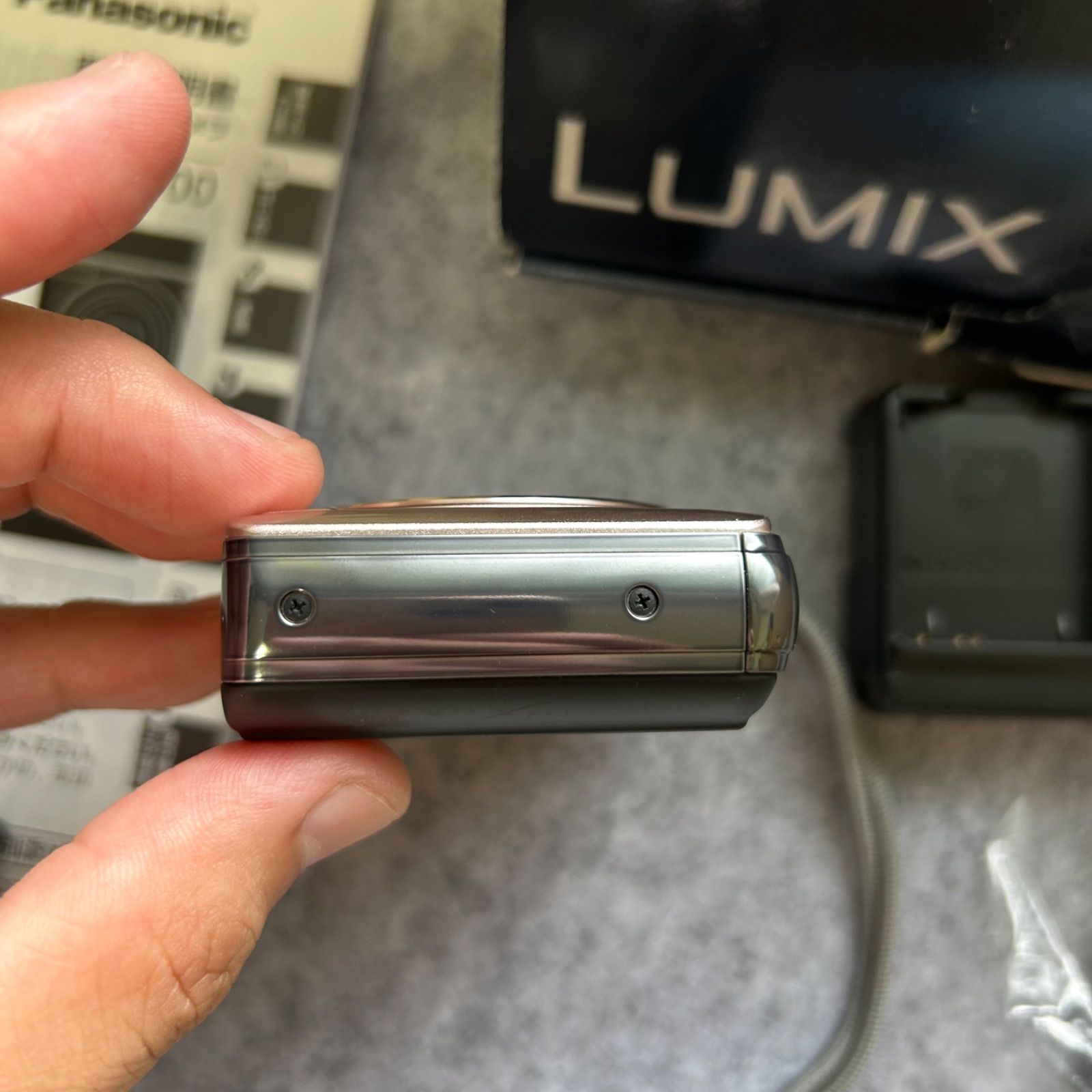 【動作確認済】パナソニック ルミックス DMC-FX700 ピンク　デジカメ 付属品 Panasonic LUMIX【赤-34】