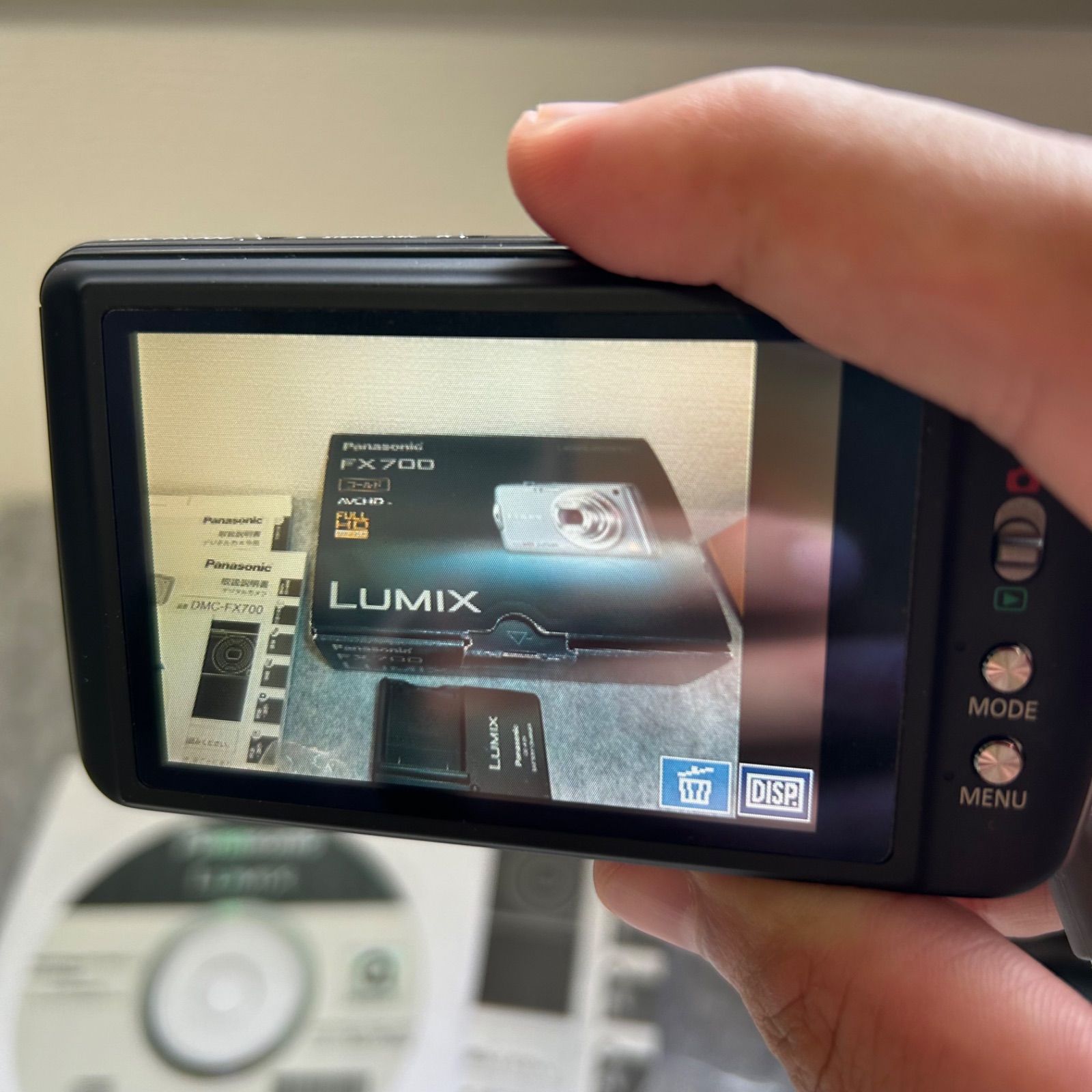 【動作確認済】パナソニック ルミックス DMC-FX700 ピンク　デジカメ 付属品 Panasonic LUMIX【赤-34】