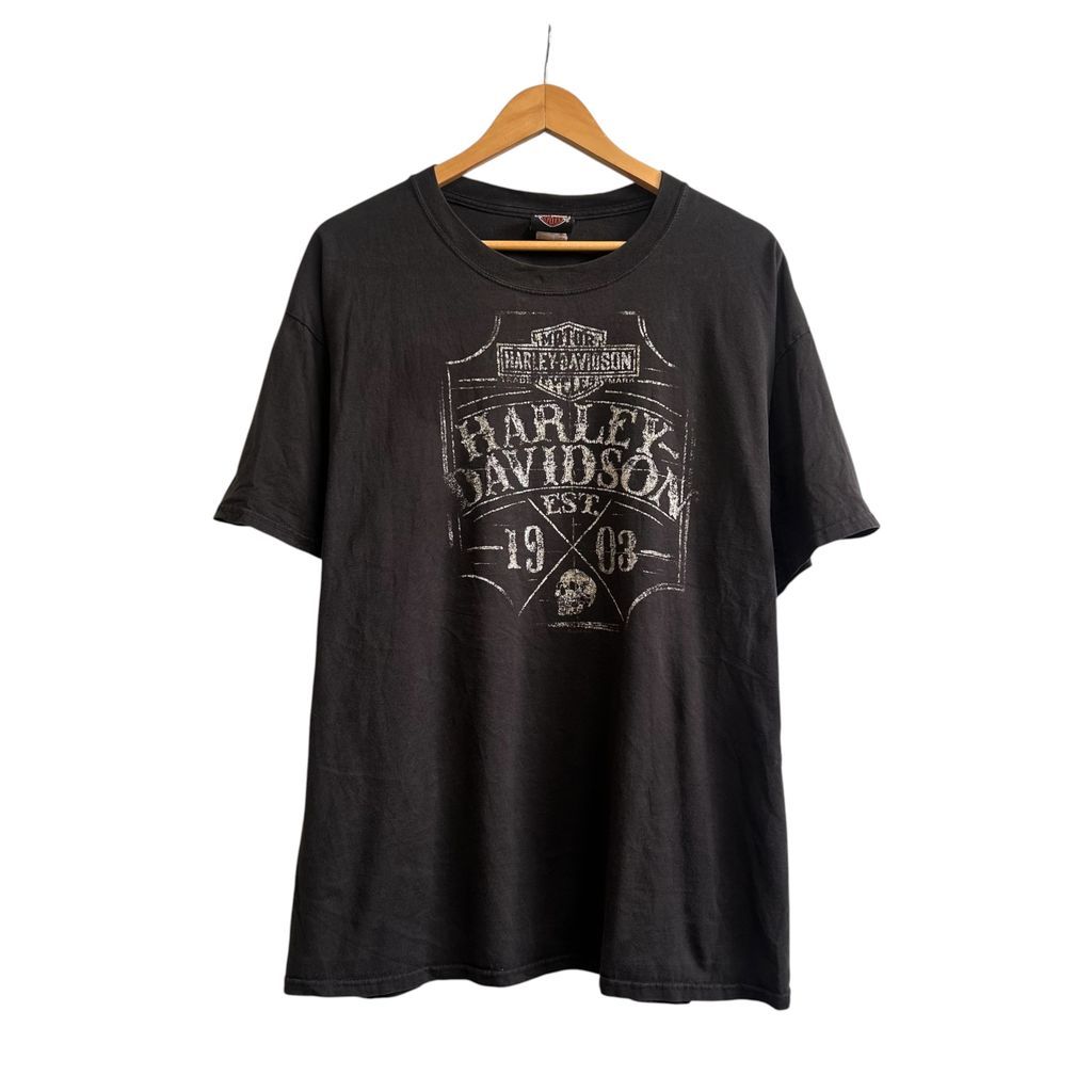 HARLEY-DAVIDSON ハーレーダビッドソン グラフィックTシャツ ロゴT 黒
