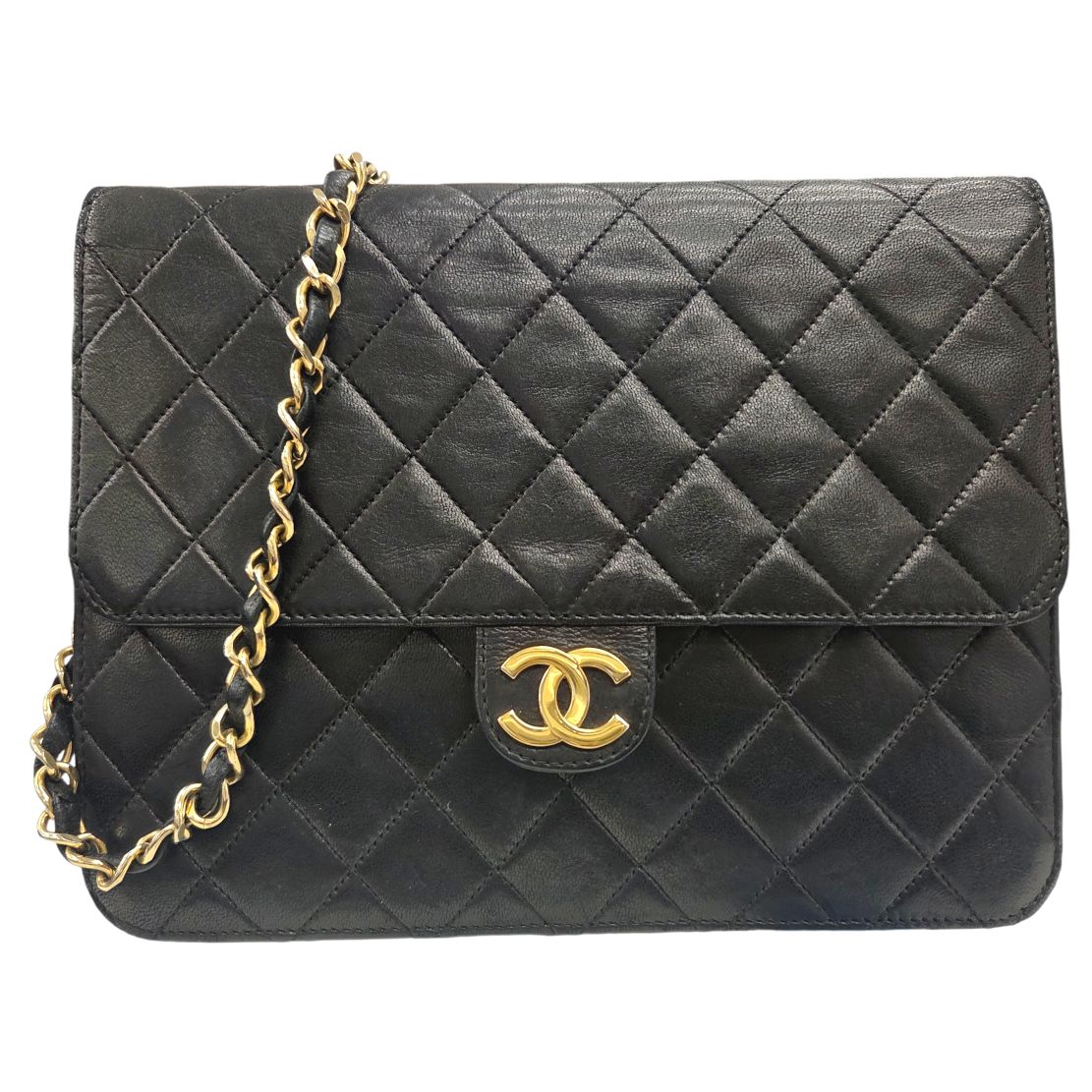 【中古】CHANEL シャネル マトラッセ22 プッシュロック ココマーク 7番台 ラムスキン ゴールド金具 チェーンショルダーバッグ ショルダーバッグ ヴィンテージシャネル レディース お洒落 人気 お出掛け 【ブランドギャラリー心斎橋店】