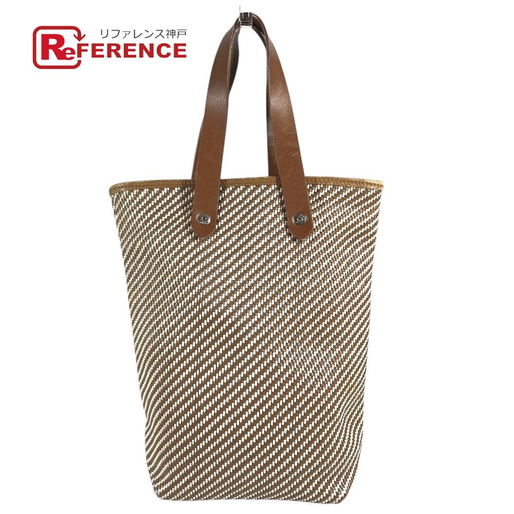 HERMES エルメス ハンドバッグ アメダバディアゴPM レザー/キャンバス