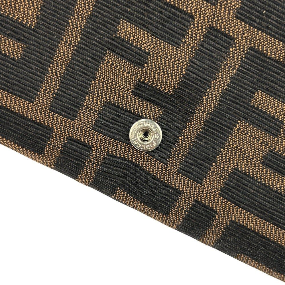 フェンディ □美品□ ズッカ 二つ折り 長財布 ウォレット キャンバス