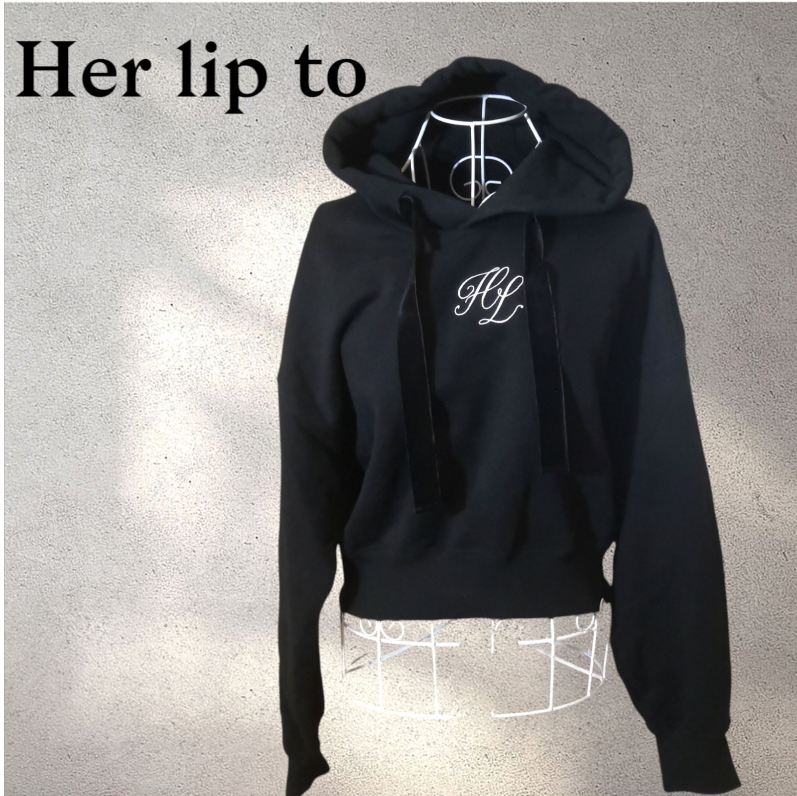 Herlipto ハーリップトゥ HLT Lounge Drawstring Hoodie スウェット