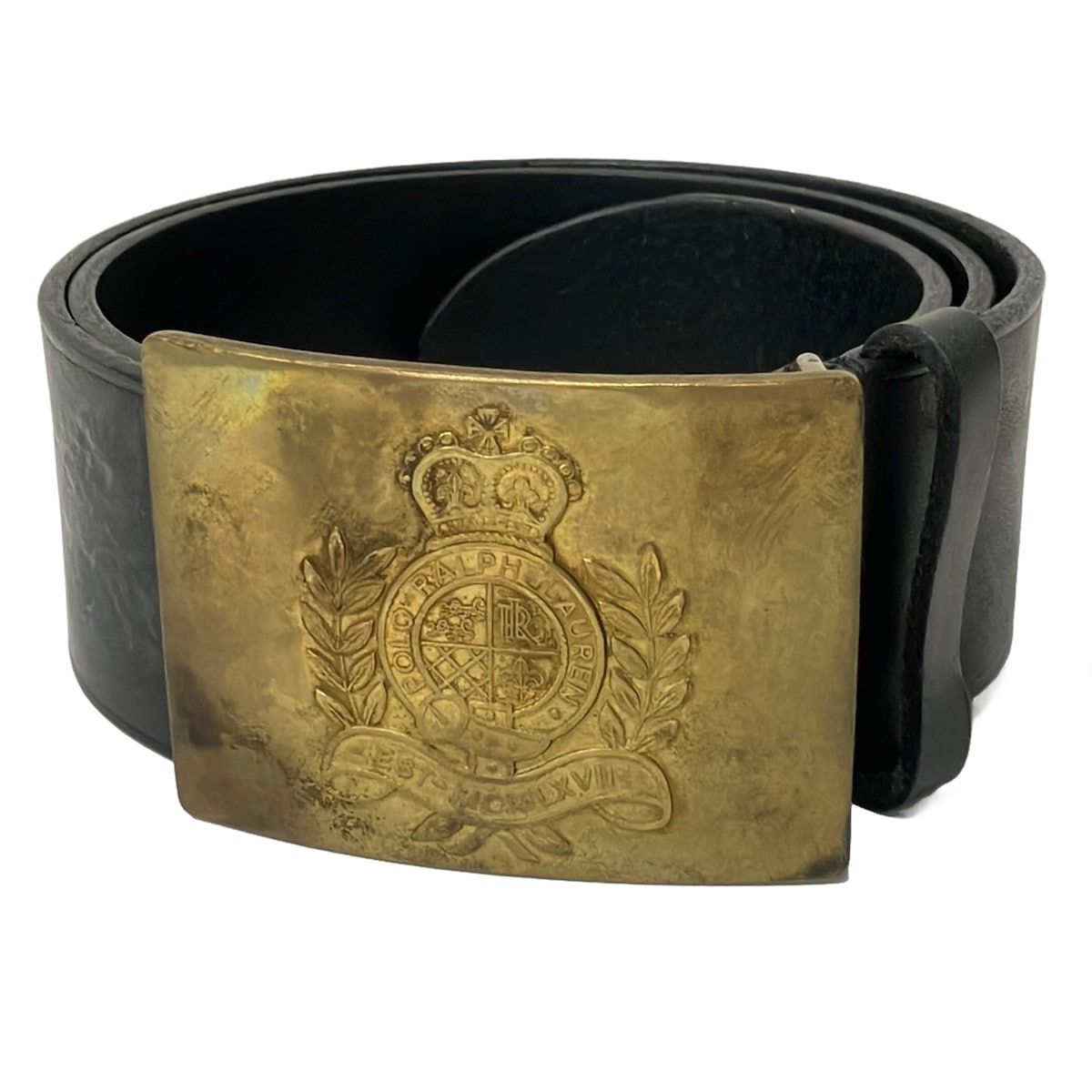 RalphLauren(ラルフローレン) ベルト M - 黒 太ベルト レザー 6,624円
