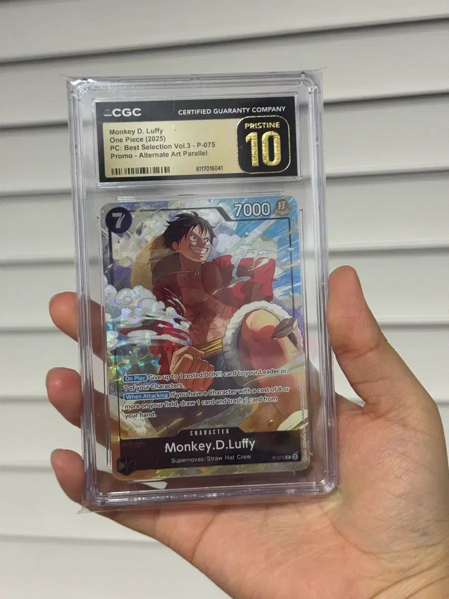 北米版) モンキー・D・ルフィ(ルフィ) プロモ BEST ベストセレクション cgc10 Pristine ONE PIECEカード