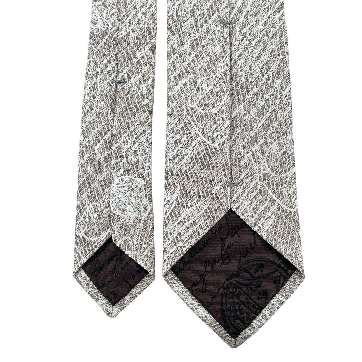 中古】 Berluti ベルルッティ スクリットパターン シルクタイ ネクタイ