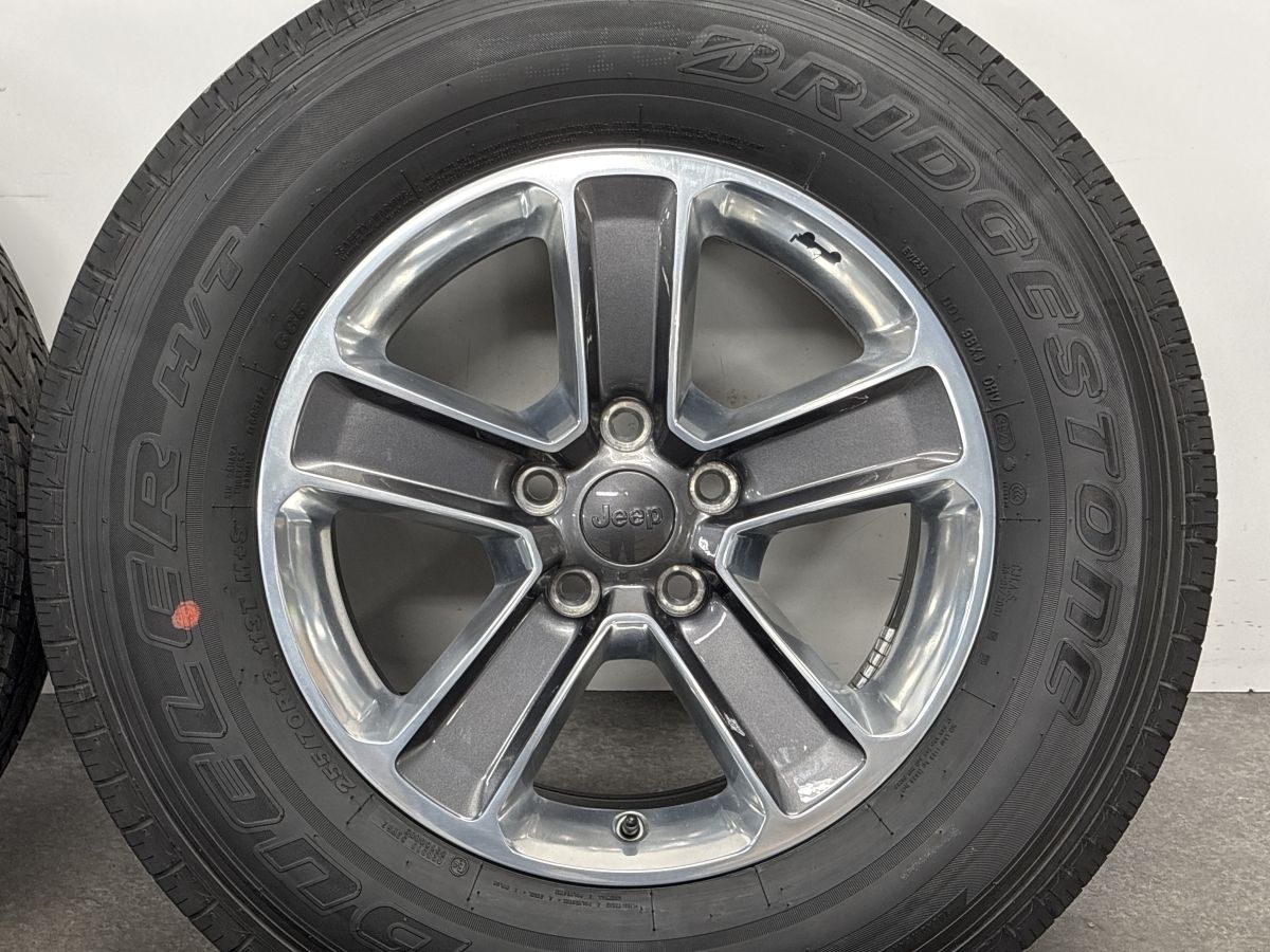 美品 バリ溝】ジープ ラングラー サハラ 純正 18in 7.5J +44.45 PCD127 