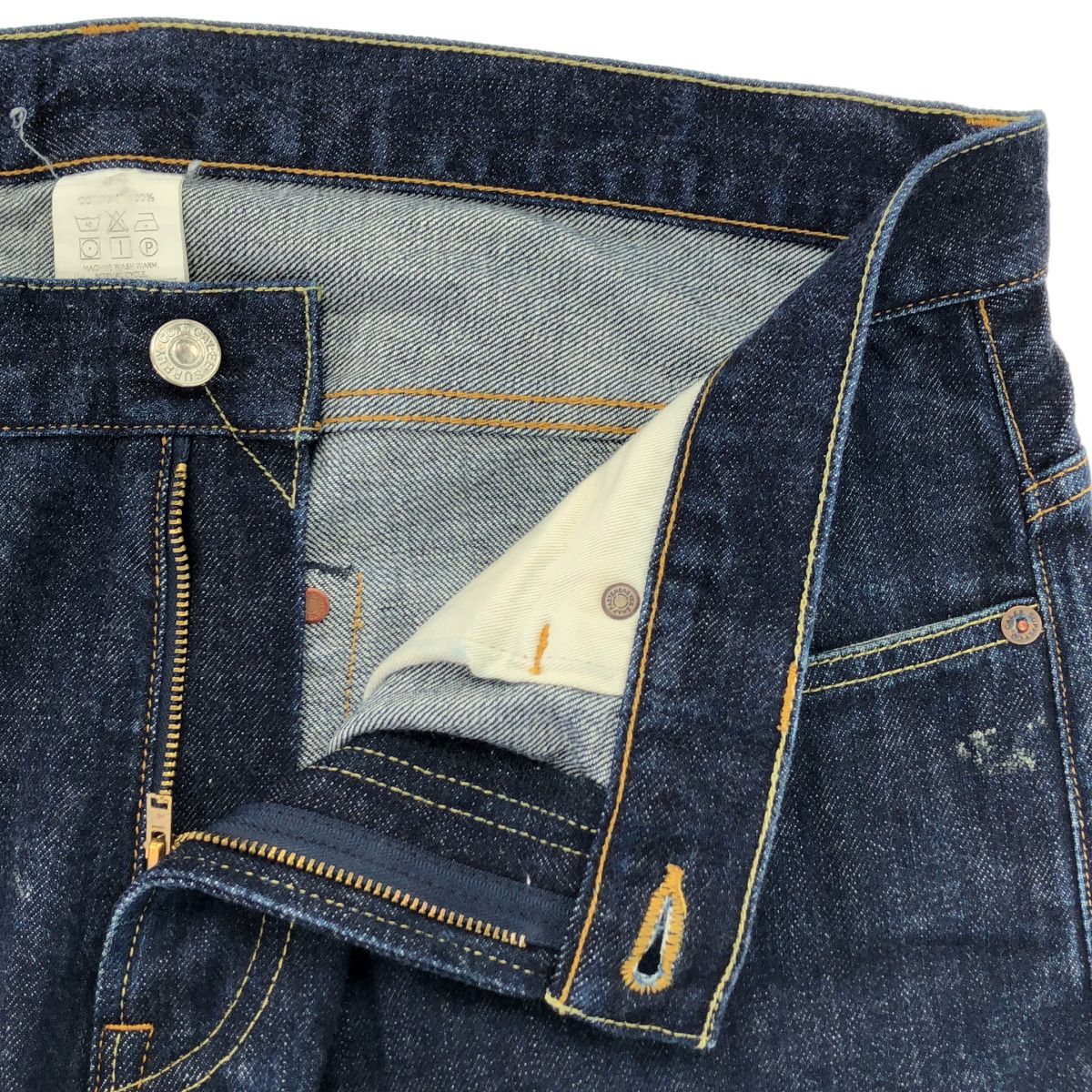 CALEE キャリー VINTAGE PEPRODUCT デニムパンツ インディゴブルー 34