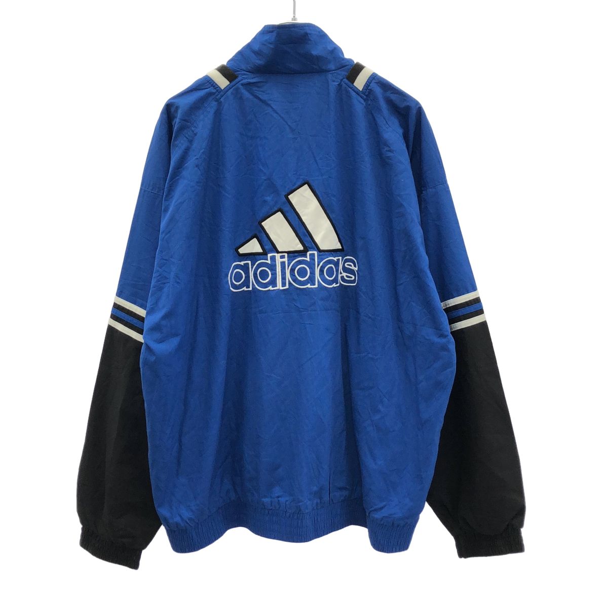  アディダス　トラックジャケット ブルー✕山吹　復刻モデル M adidas アディダス 90's トラックジャケット ブルー US L - メルカリ