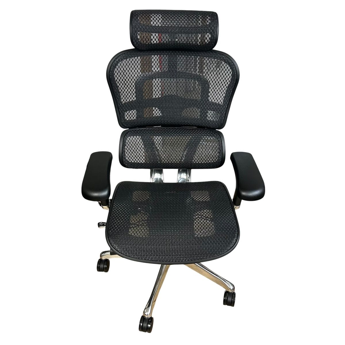 ■▲ 極美品 Ergohuman Pro2 オフィスチェア メッシュ ヘッドレスト アームレスト ランバーサポート キャスター 2707082,2707082