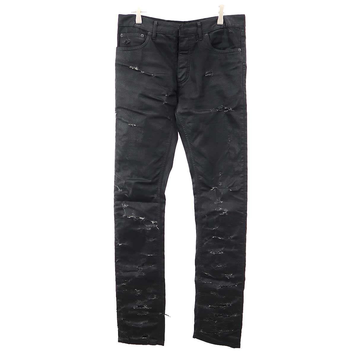 Dior HOMME ディオールオム 2004SS STRIP Destroyed Jeans デストロイ