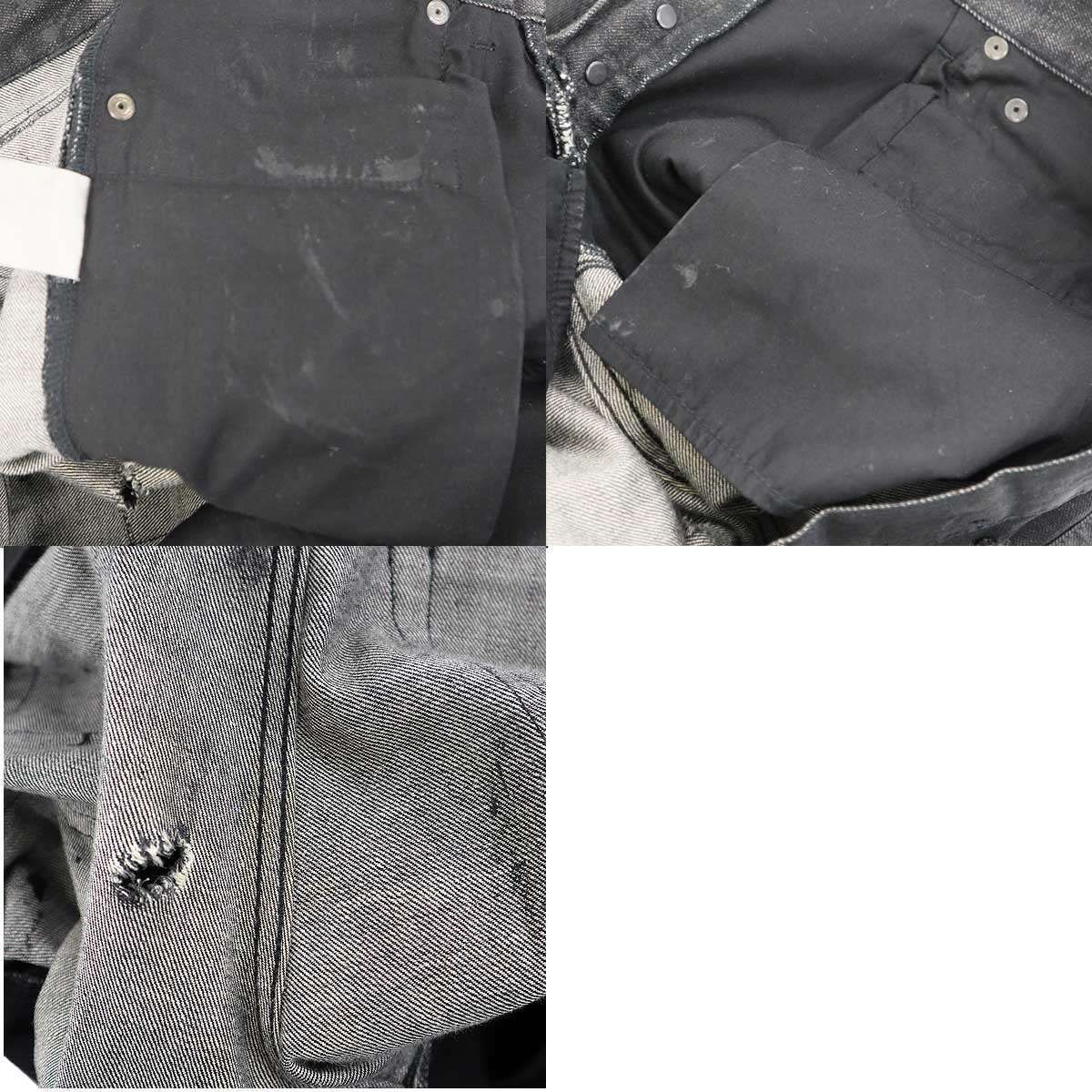 Dior HOMME ディオールオム 2004SS STRIP Destroyed Jeans デストロイ