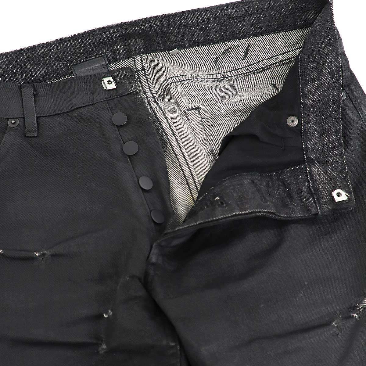 Dior HOMME ディオールオム 2004SS STRIP Destroyed Jeans デストロイ