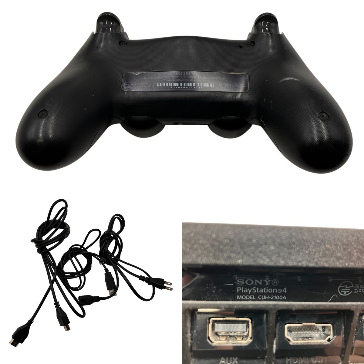 □ SONY PlayStation4 CUH-2100A PS4 本体 コントローラー ケーブル