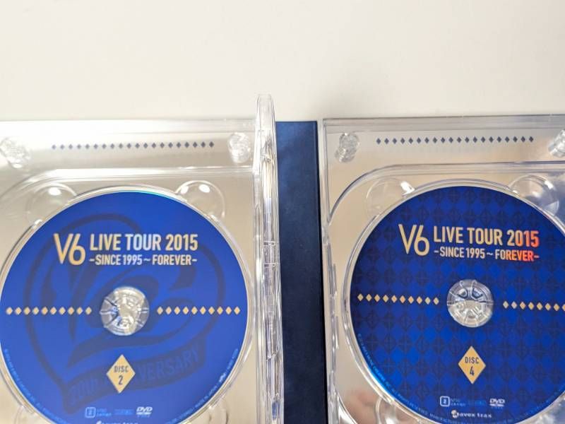 V6 LIVE TOUR 2015 -SINCE 1995〜FOREVER- 2点セット 初回限定A盤 4DVD