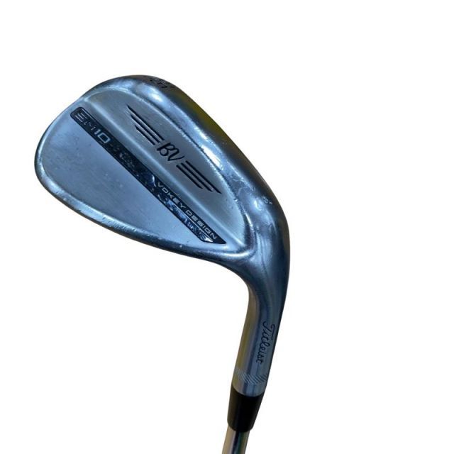 【中古】 タイトリスト VOKEY SPIN MILLED SM10 ツアークロム 56°/10°S ウェッジ WG 純正特注シャフト (フレックスS) メンズ 男性用 右利き 右用 Cランク ゴルフクラブ