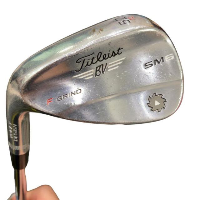 【中古】 タイトリスト VOKEY SPIN MILLED SM6 ツアークロム 52°/12°F レフティ ウェッジ WG Dynamic Gold (フレックスS) メンズ 男性用 左利き レフティ 左用 Cランク ゴルフクラブ