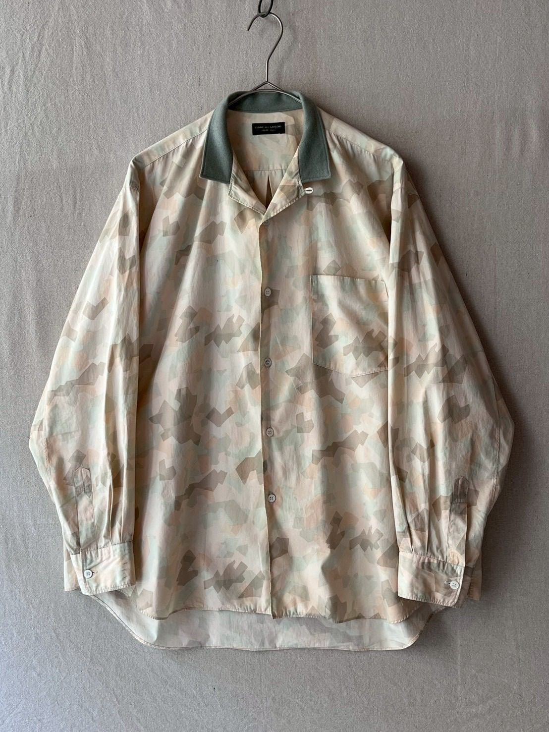 AD1990 COMME des GARCONS HOMME PLUS オープンカラー シャツ / ウール