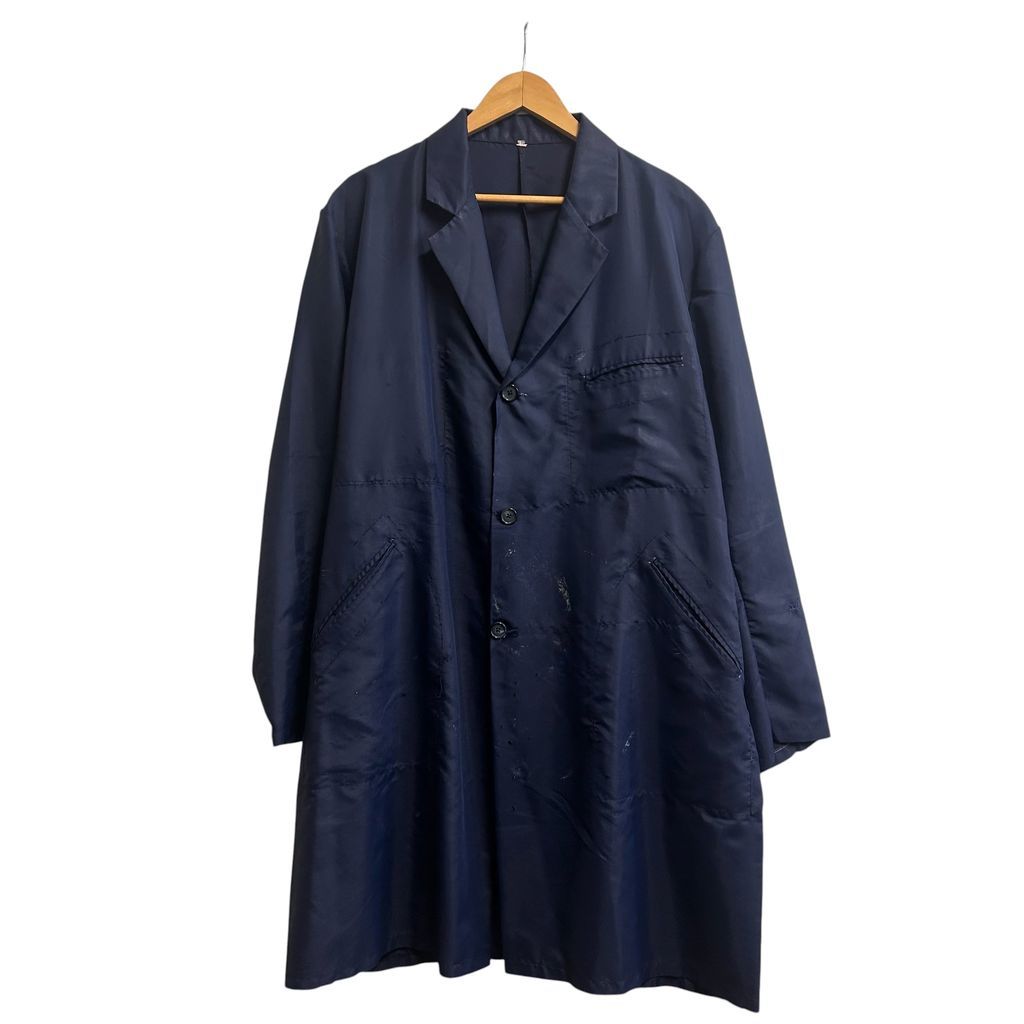 Euro vintage ~60s Au Molinel ワークコート ショップコート ペンキ飛び 紺 ネイビー NO.T857