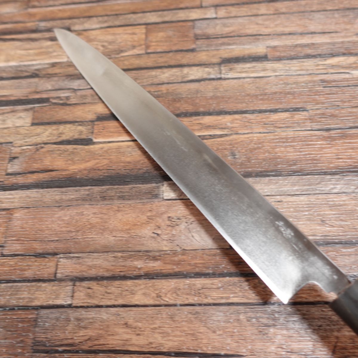 有次 柳刃包丁 研ぎ済 青鋼 水牛柄 刺身包丁 別打 330mm - メルカリ