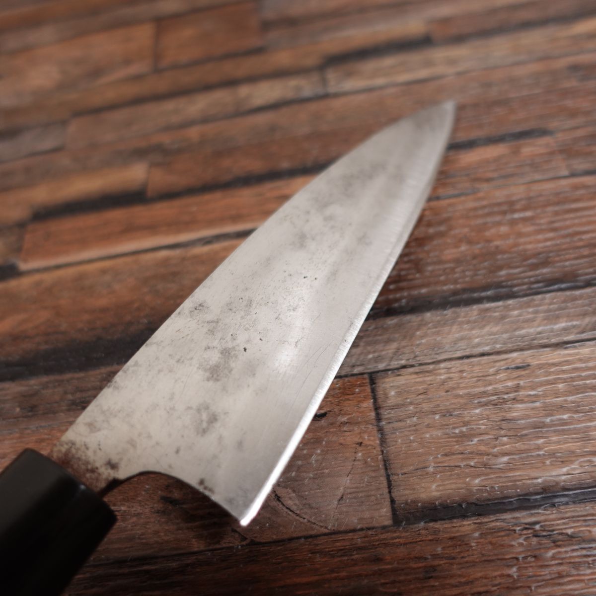 忠康 舟行包丁 研ぎ済 細身 出刃包丁 柄が新品同様 155mm - メルカリ