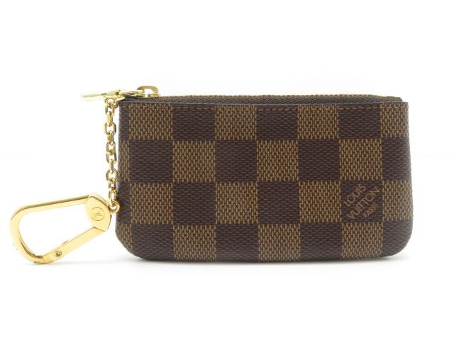 LOUIS VUITTON ルイ・ヴィトン ポシェット・クレ ダミエ N62658 キーケース モノグラムキャンバス ブラウン ユニセックス【中古】【431】
