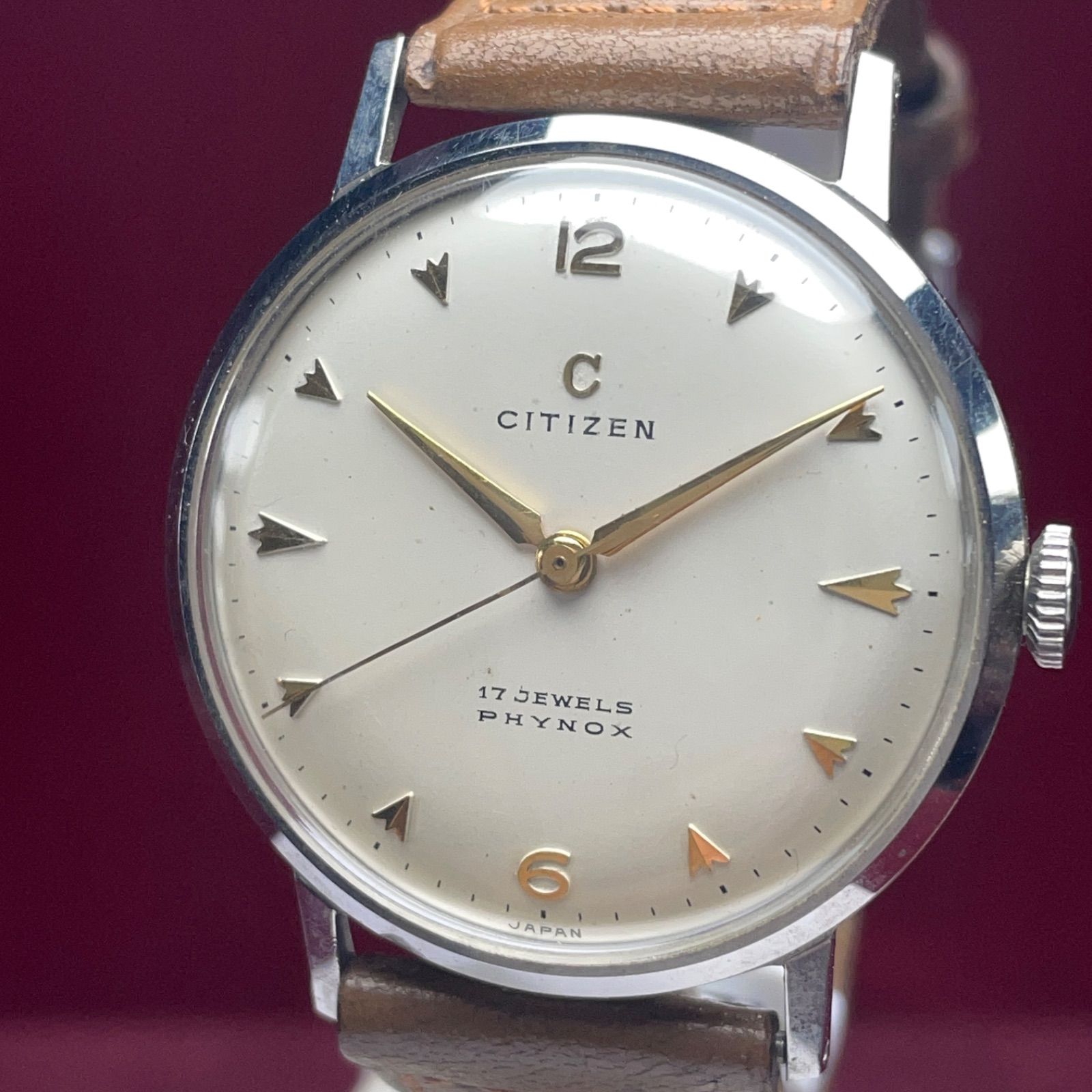 ☆OH済/未使用/1961年製 CITIZEN シチズン センターセコンド 手巻
