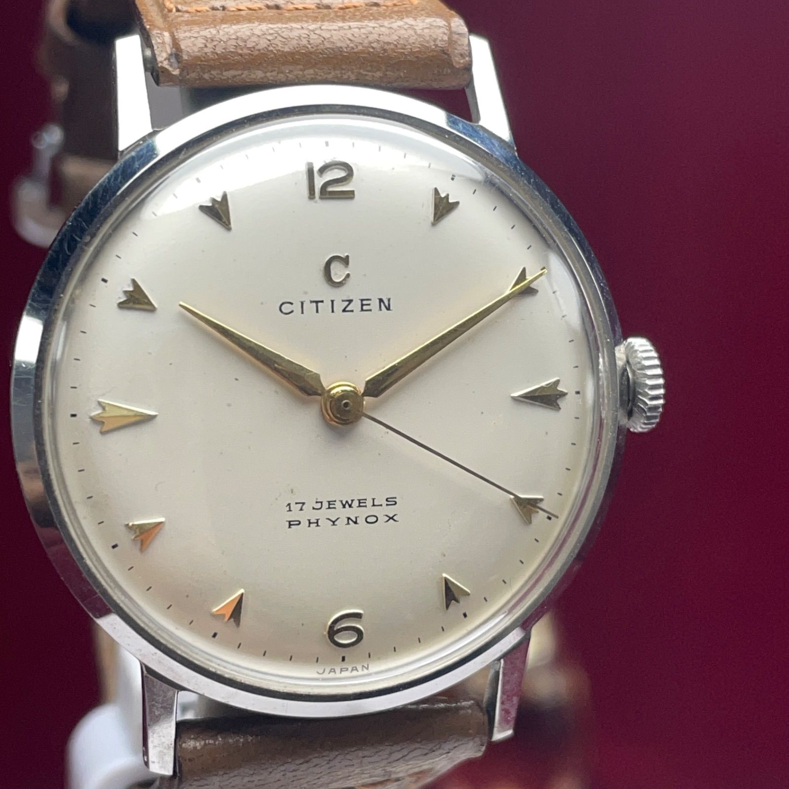 シチズン CITIZEN 17石 - 稼働品 オートデーター 腕時計メンズ動作良好